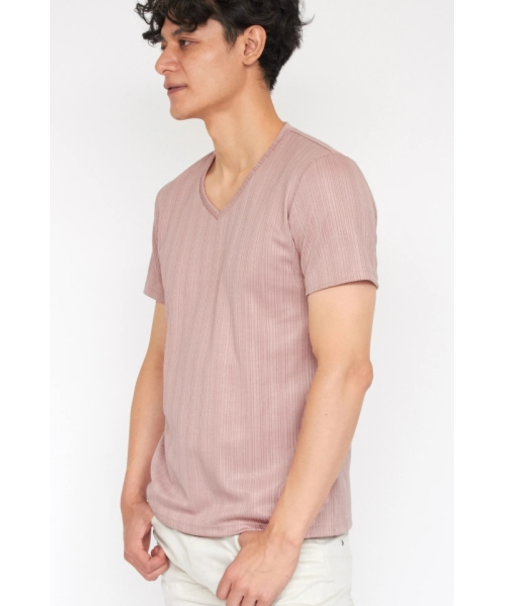 ZERO by TORNADO MART∴ランダム針抜きABSテレコ半袖カットソー