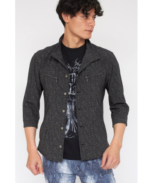 TORNADO MART∴サマハイクラリティデニムプリントシャツブルゾン