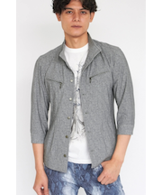 TORNADO MART∴サマハイクラリティデニムプリントシャツブルゾン