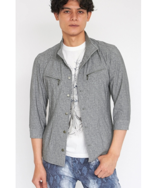 TORNADO MART∴サマハイクラリティデニムプリントシャツブルゾン