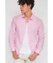 ZERO by TORNADO MART∴サッカーストレッチダイアゴナルジャカードシャツ