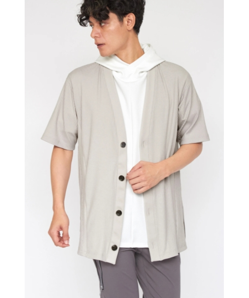 TORNADO MART∴リブコンビオーバーロングカーディガン