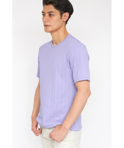 ZERO by TORNADO MART∴ヘリンボンストライプJQ半袖クルーネックカットソー