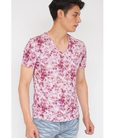 TORNADO MART∴マーブルプリント半袖カットソー