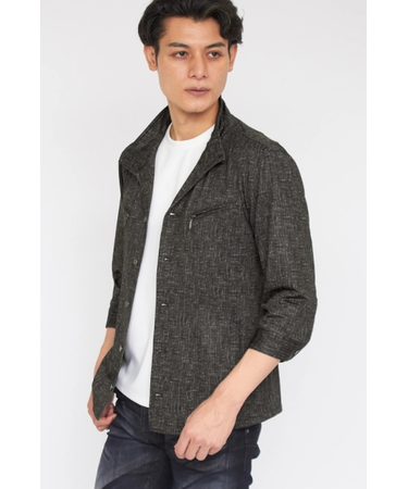 TORNADO MART∴トゥーダンソフトムラプリントシャツブル(マスキュリン)