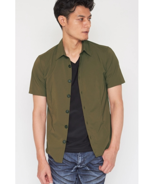 TORNADO MART∴MINOTECHストレッチ半袖シャツ