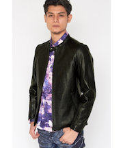 TORNADO MART∴スモーキークロコエンボスレザーブルゾン