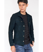 TORNADO MART∴ハイテンションムラデニムスタンドブルゾン