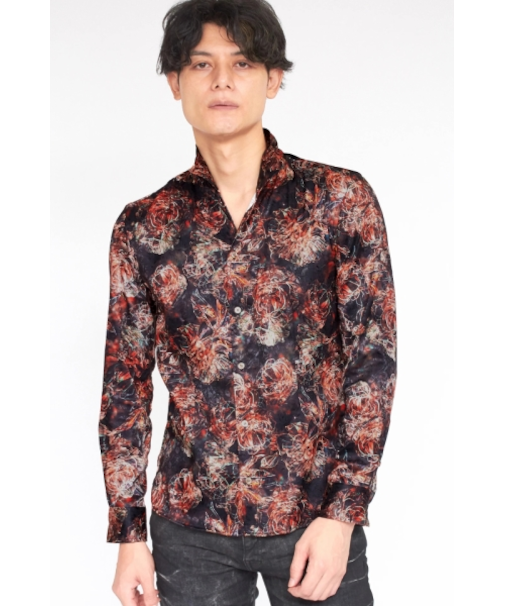 TORNADO MART∴クリスタルローズプリントシャツ