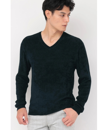 ZERO by TORNADO MART∴モールヤーンVネックニット