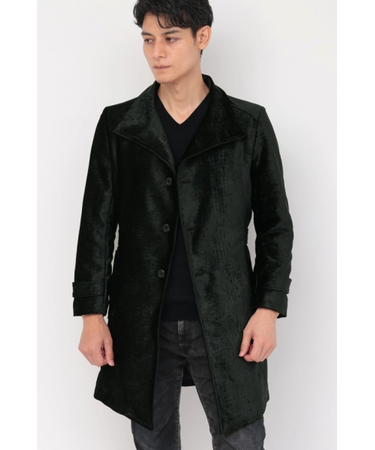 TORNADO MART∴クロコエンボスモールスタンドコート