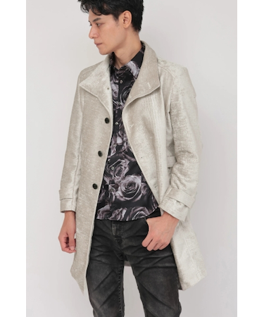 TORNADO MART∴クロコエンボスモールスタンドコート