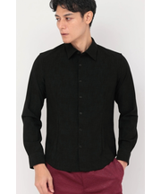 TORNADO MART∴ハイテンションムラデニムプリントシャツ