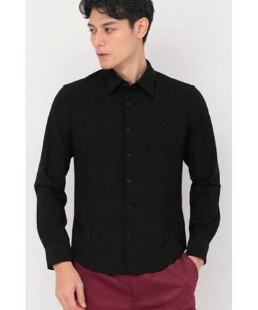 TORNADO MART∴ハイテンションムラデニムプリントシャツ