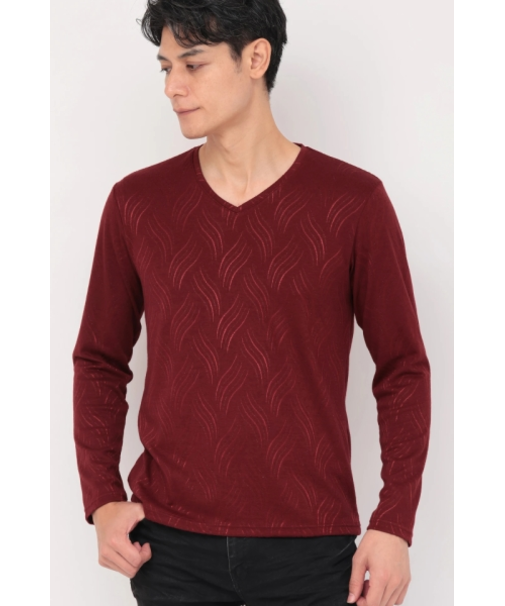 TORNADO MART∴ブライトウェーブVネックカットソー