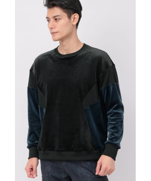 TORNADO MART∴ベロアコンビオーバーカットソー