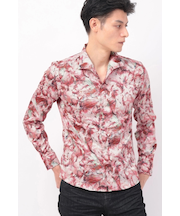 TORNADO MART∴ジュエルバタフライプリントシャツ