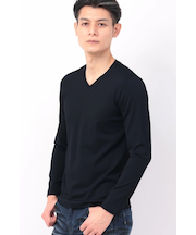 TORNADO MART∴オーシャンウェーブVネック長袖カットソー