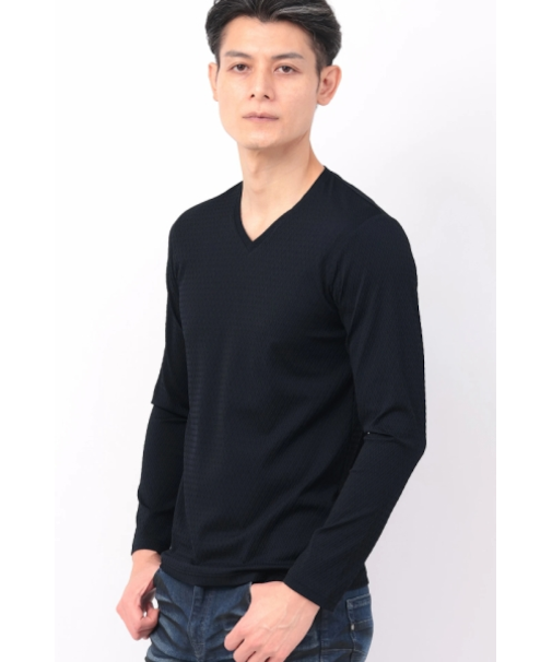 TORNADO MART∴オーシャンウェーブVネック長袖カットソー