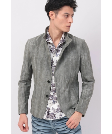 TORNADO MART∴ハイテンションムラデニムプリントジャケット