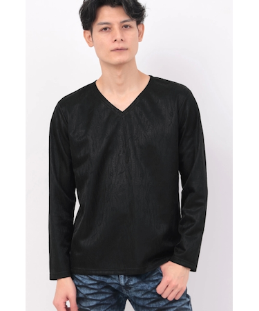 TORNADO MART∴フェザーボンディングブライトVネックカットソー