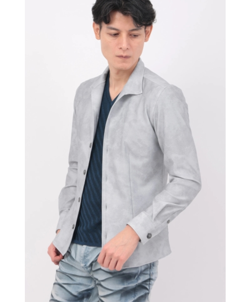 TORNADO MART∴HTオーシャンウェーブデニムプリントシャツ