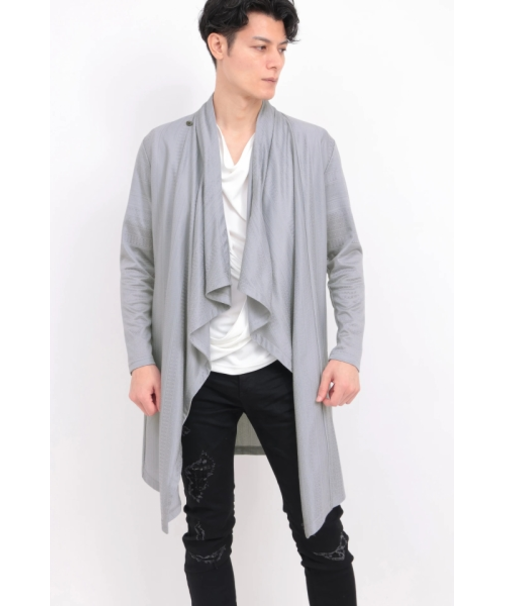 TORNADO MART∴フェアアイルサーフジャカードドレープカーデ