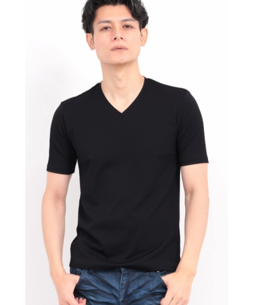 TORNADO MART∴オーシャンウェーブVネック半袖カットソー