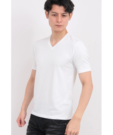 TORNADO MART∴オーシャンウェーブVネック半袖カットソー