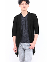 TORNADO MART∴スラブカノコジャージー7分袖チェスター