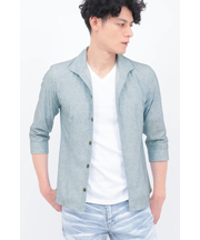 TORNADO MART∴ハイテンションレースプリント7分袖シャツ