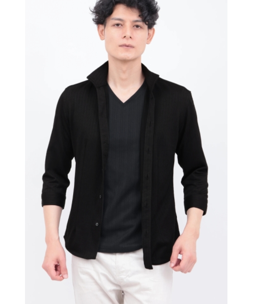 ZERO by TORNADO MART∴ランダムテレコ7分袖シャツ