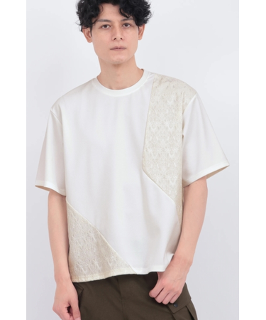 TORNADO MART∴ハイブリッドテクスチャーオーバーカットソー