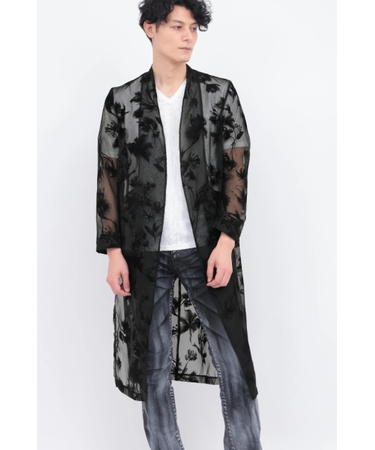 TORNADO MART∴フラワーフロッキーオーガンジーマキシカーデ