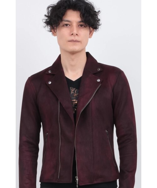 ✨新品・タグ付✨TornadoMart ライダース 定価7.4万→66+%OFF トルネードマート マイクロフェイクスエードライダース