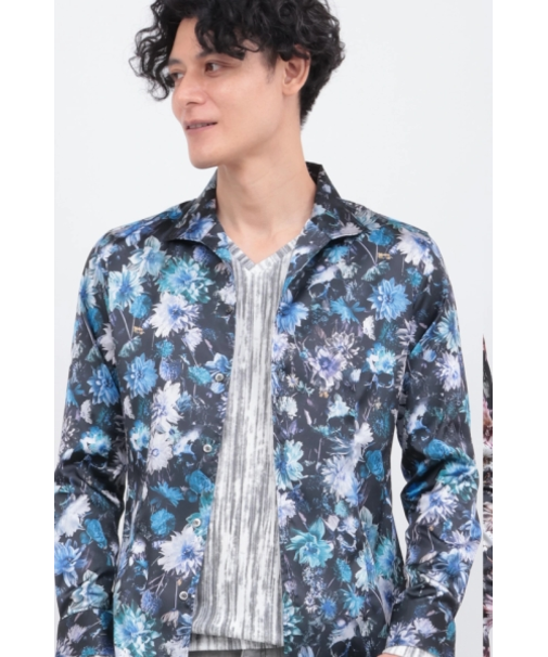 メメントブルームプリントシャツ