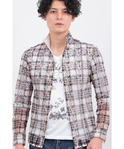 TORNADO MART∴ラッセルレースフラワープリントシャツ