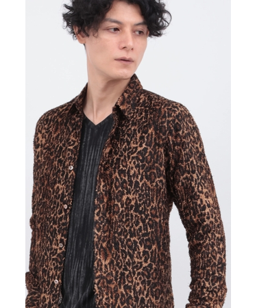 TORNADO MART∴インディアンカットJQレオパードシャツ