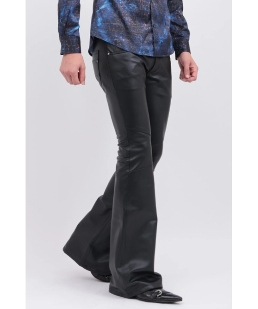 TORNADO MART∴ストレッチレザーベルボトム