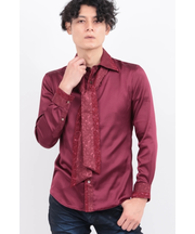 TORNADO MART∴レースアクセント ストール付きシャツ