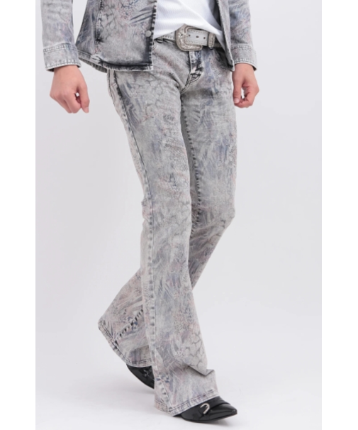 アニマルインクジェットベルボトム