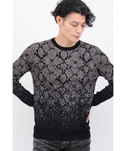 TORNADO MART∴パイソングラデーションモールクルーネックKN