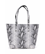 TORNADO MART∴パイソンプリントレザートートバッグ