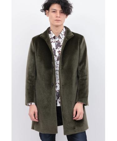 TORNADO MART∴クリスタルシャギースタンドカラーコート