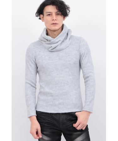 TORNADO MART∴スムースシャギードレープネックカットソー