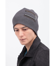 TORNADO MART∴ZIPアクセントニットキャップ