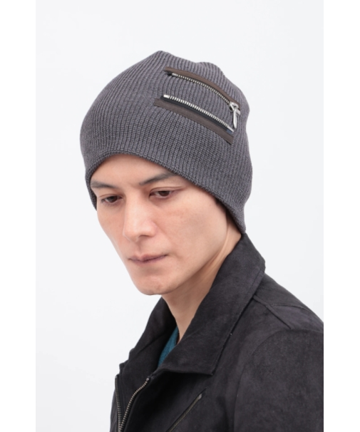 TORNADO MART∴ZIPアクセントニットキャップ