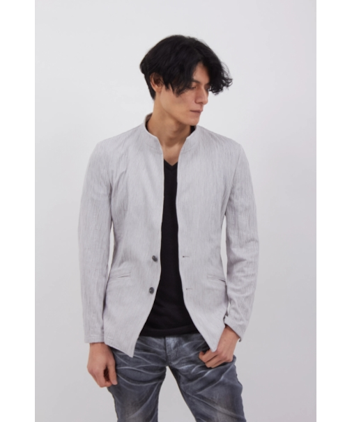 TORNADO MART∴ストライプウェーブジャガードジャケット