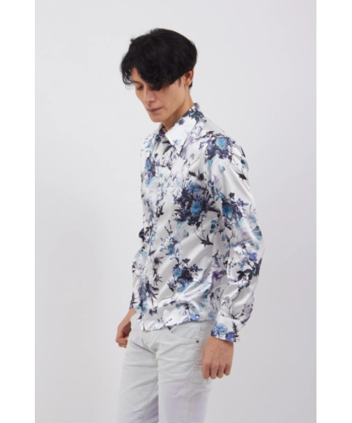 TORNADO MART∴アクアフラワープリントシャツ