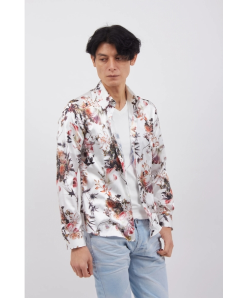 TORNADO MART∴アクアフラワープリントシャツ